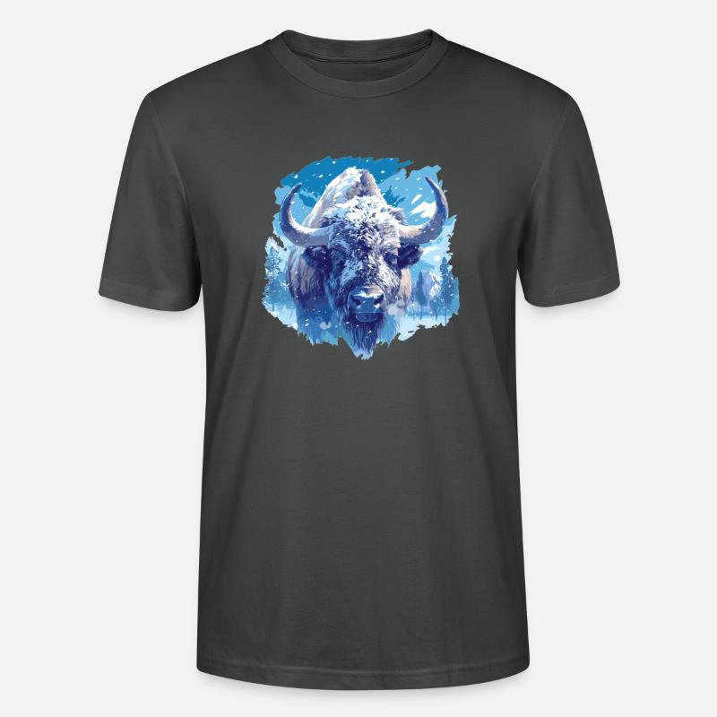 Bisons Bison - Stanley/Stella Unisex Bio-T-Shirt CRAFTER - Anthrazit