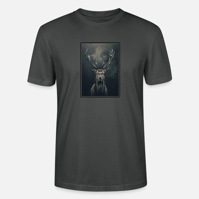 Hirsche Hirsch - Stanley/Stella Unisex Bio-T-Shirt CRAFTER - Anthrazit