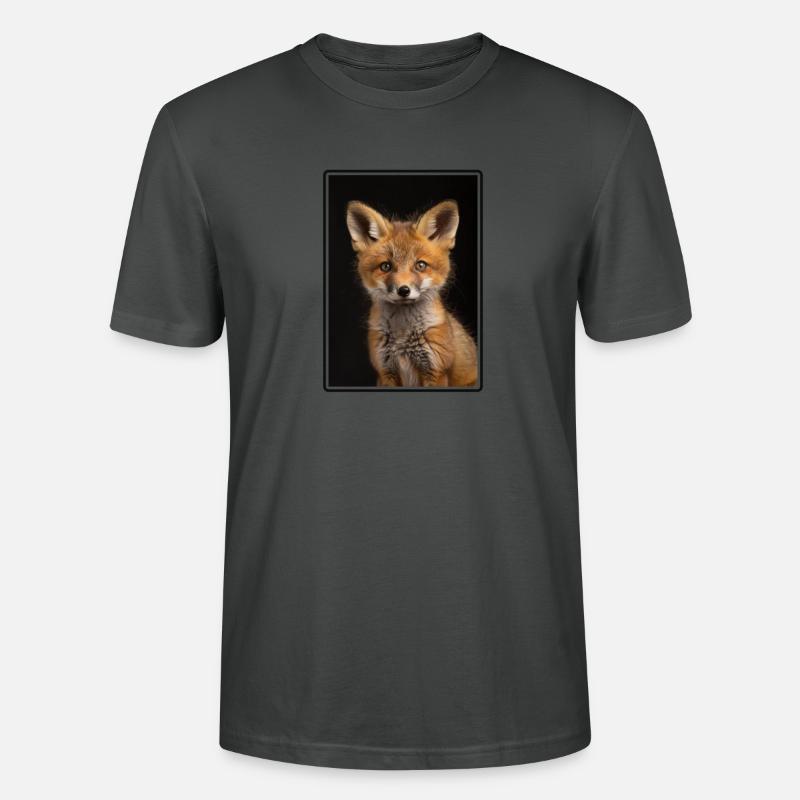 Foxes Fox - Stanley/Stella CRAFTER Unisex Organic T-Shirt - anthracite