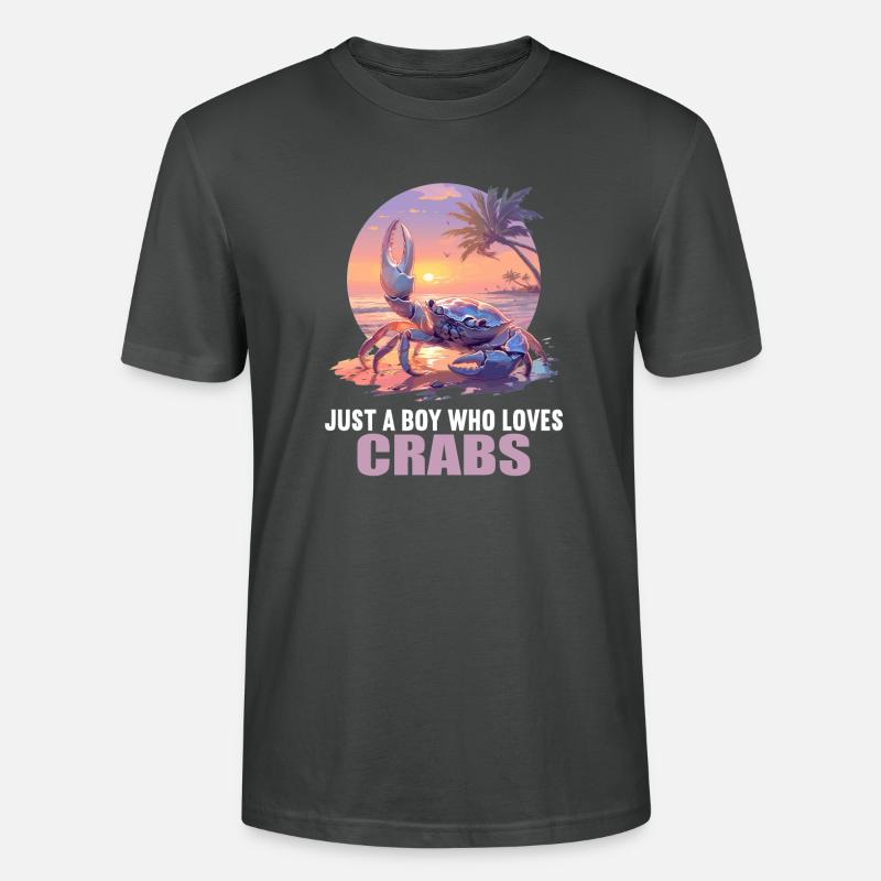 Krabbe Krabben - Stanley/Stella Unisex Bio-T-Shirt CRAFTER - Anthrazit