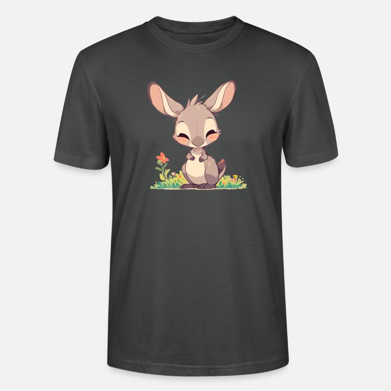 Kängurus Känguru - Stanley/Stella Unisex Bio-T-Shirt CRAFTER - Anthrazit