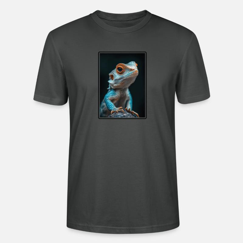 Eidechsen Eidechse - Stanley/Stella Unisex Bio-T-Shirt CRAFTER - Anthrazit