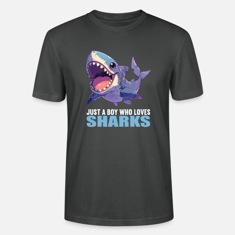 Requins Requin - T-shirt bio CRAFTER Stanley Stella Unisexe - charbon
