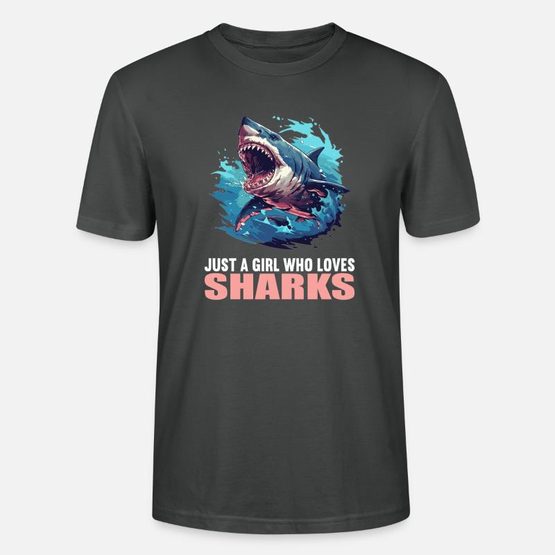 Requins Requin - T-shirt bio CRAFTER Stanley Stella Unisexe - charbon