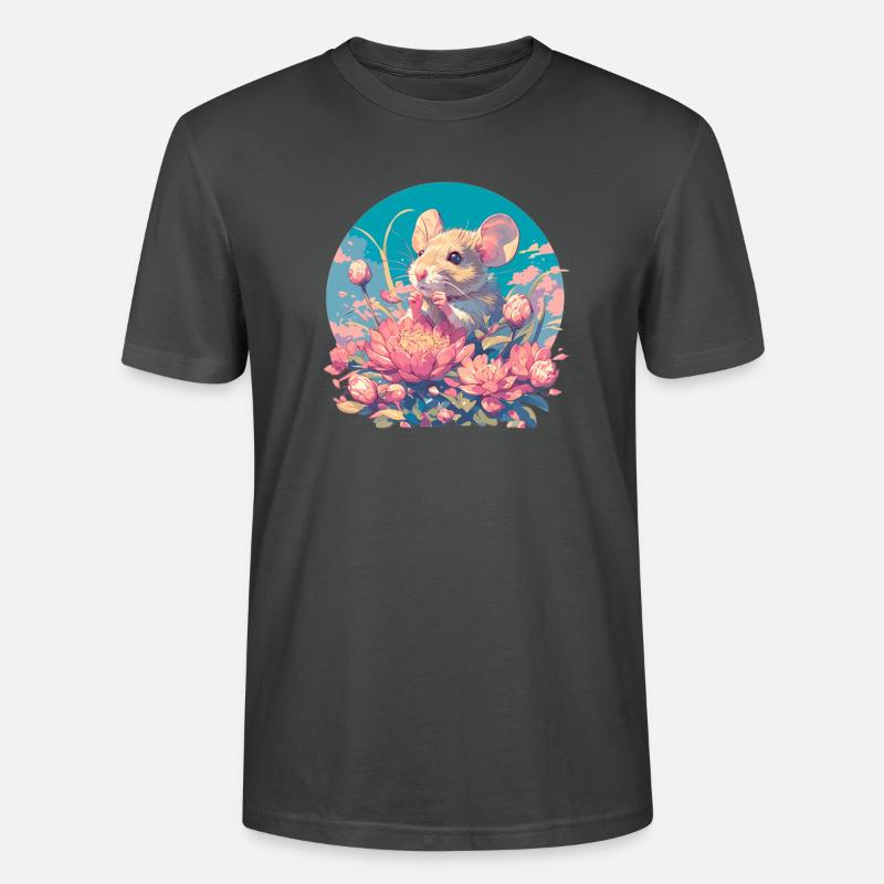 Mäuse Maus - Stanley/Stella Unisex Bio-T-Shirt CRAFTER - Anthrazit