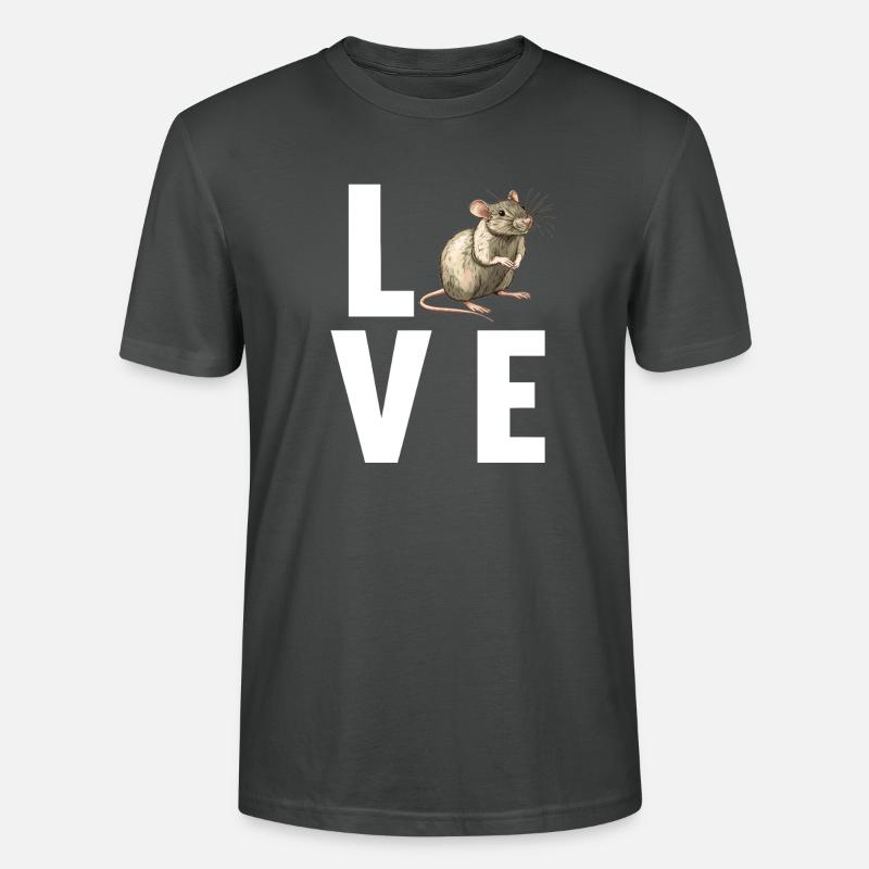 Ratten Ratte - Stanley/Stella Unisex Bio-T-Shirt CRAFTER - Anthrazit