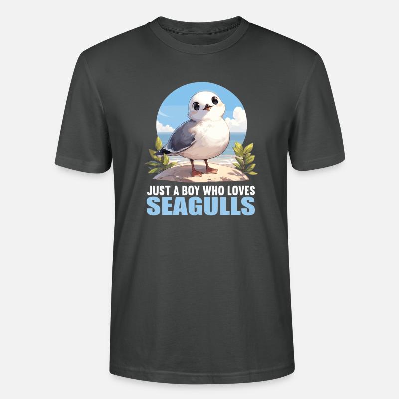 Möwen Möwe - Stanley/Stella Unisex Bio-T-Shirt CRAFTER - Anthrazit