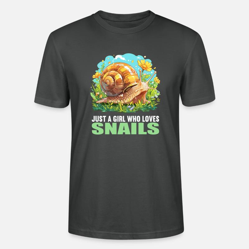Escargots Escargot - T-shirt bio CRAFTER Stanley Stella Unisexe - charbon