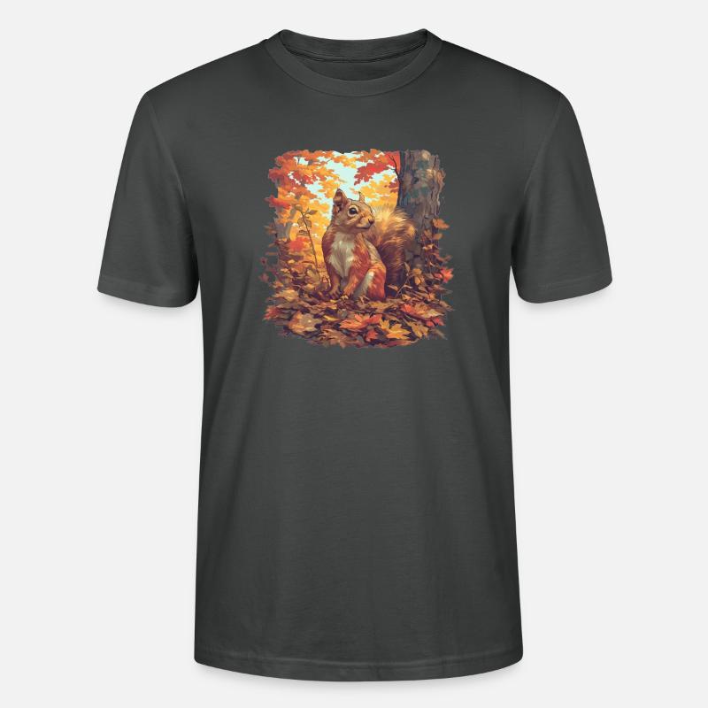 Eichhörnchen - Stanley/Stella Unisex Bio-T-Shirt CRAFTER - Anthrazit