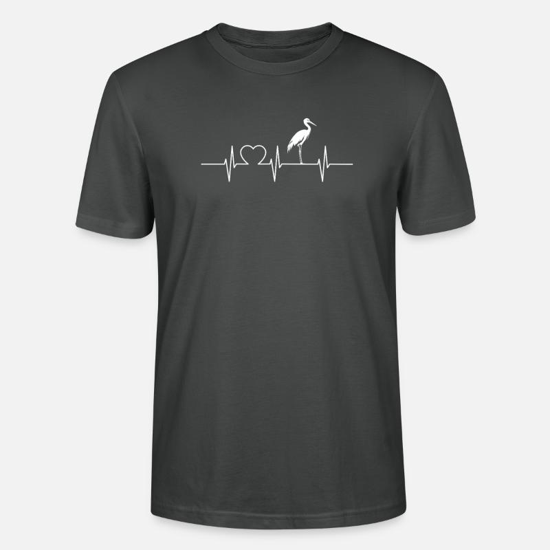 Störche Storch - Stanley/Stella Unisex Bio-T-Shirt CRAFTER - Anthrazit