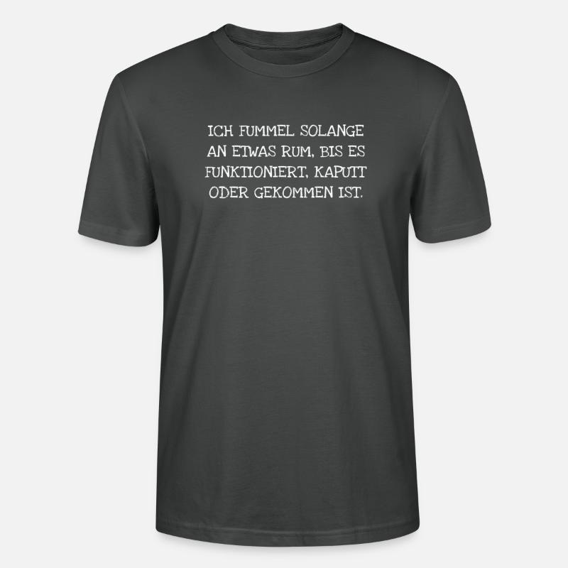 FUMMEL HANDWERKER - Stanley/Stella Unisex Bio-T-Shirt CRAFTER - Anthrazit