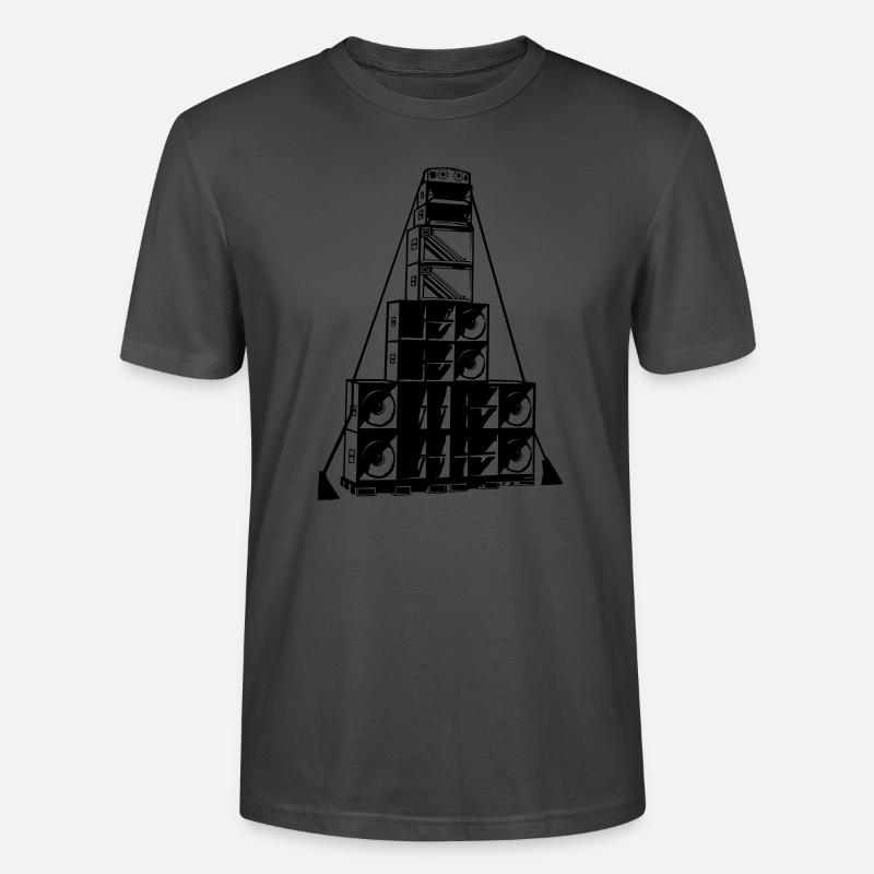système de sonorisation gratuit - T-shirt bio CRAFTER Stanley Stella Unisexe - charbon