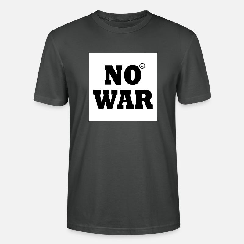 No war - Stanley/Stella Unisex Bio-T-Shirt CRAFTER - Anthrazit