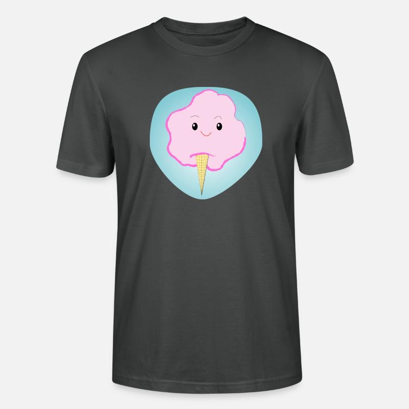 Fröhliche Zuckerwatte - Geschenk - Geschenkidee - Stanley/Stella Unisex Bio-T-Shirt CRAFTER - Anthrazit