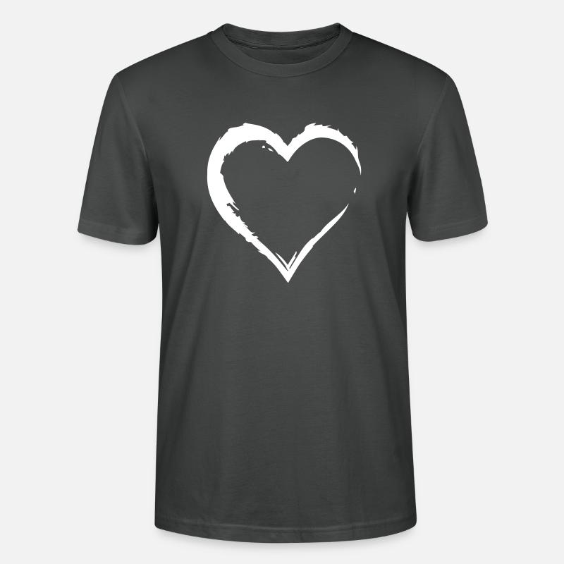 HEART - Stanley/Stella Unisex Bio-T-Shirt CRAFTER - Anthrazit