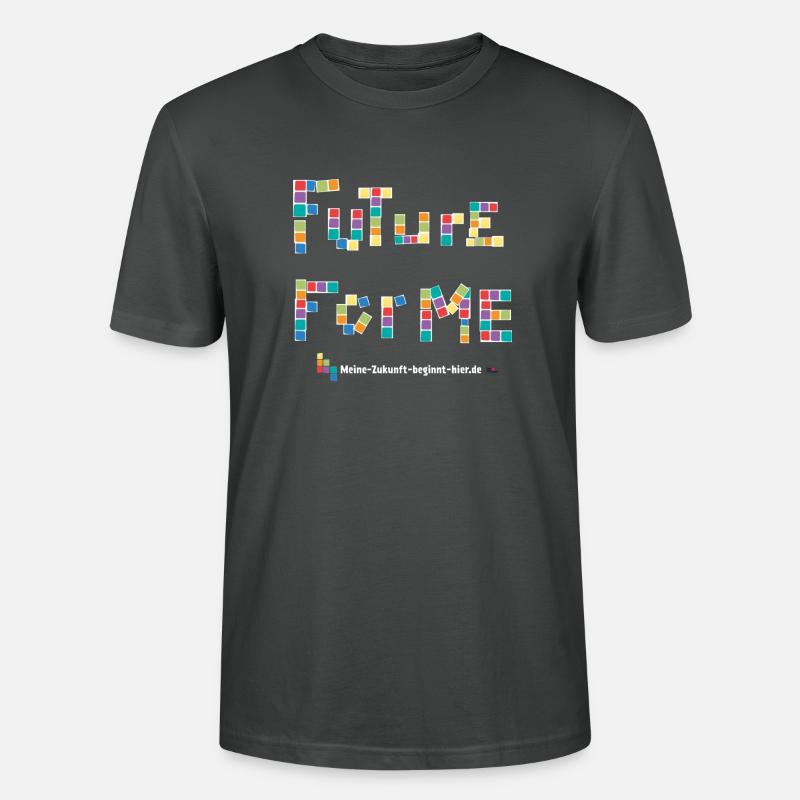FUTUREFORME blanc - T-shirt bio CRAFTER Stanley Stella Unisexe - charbon