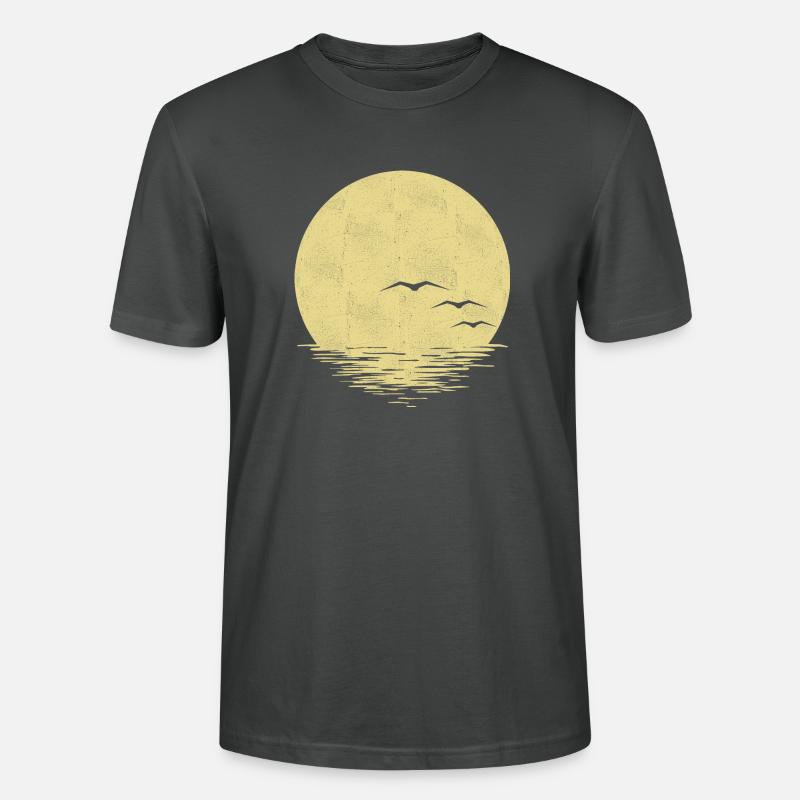 Coucher de soleil - T-shirt bio CRAFTER Stanley Stella Unisexe - charbon