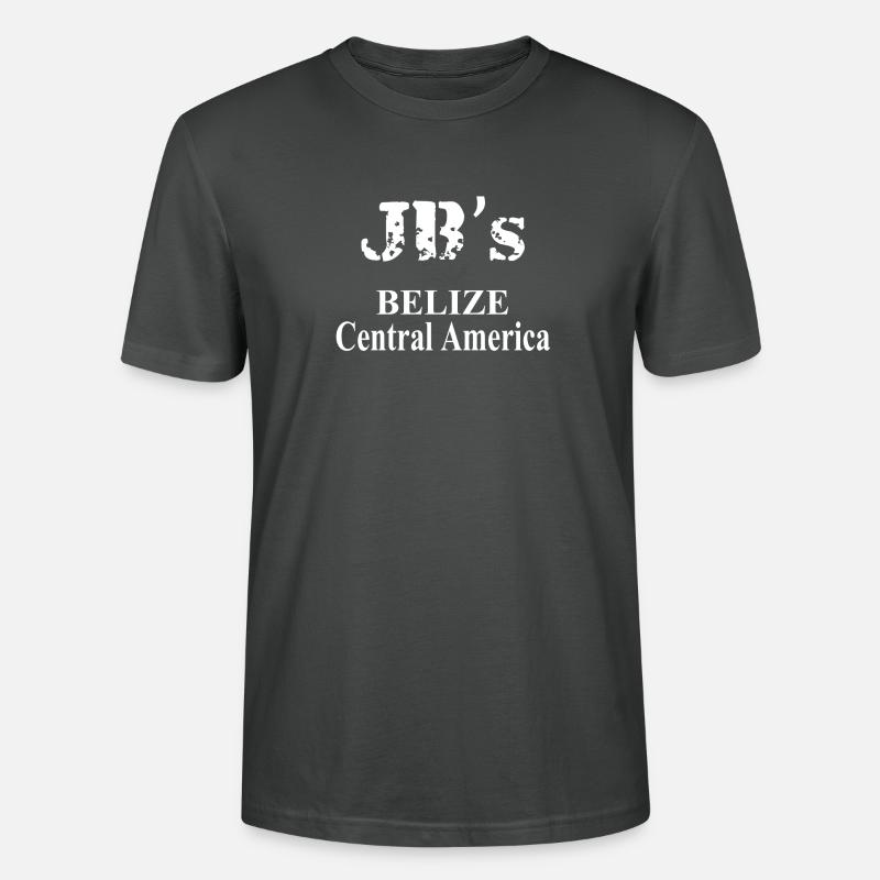 JB's Belize Red Front - Stanley/Stella CRAFTER Unisex Organic T-Shirt - anthracite