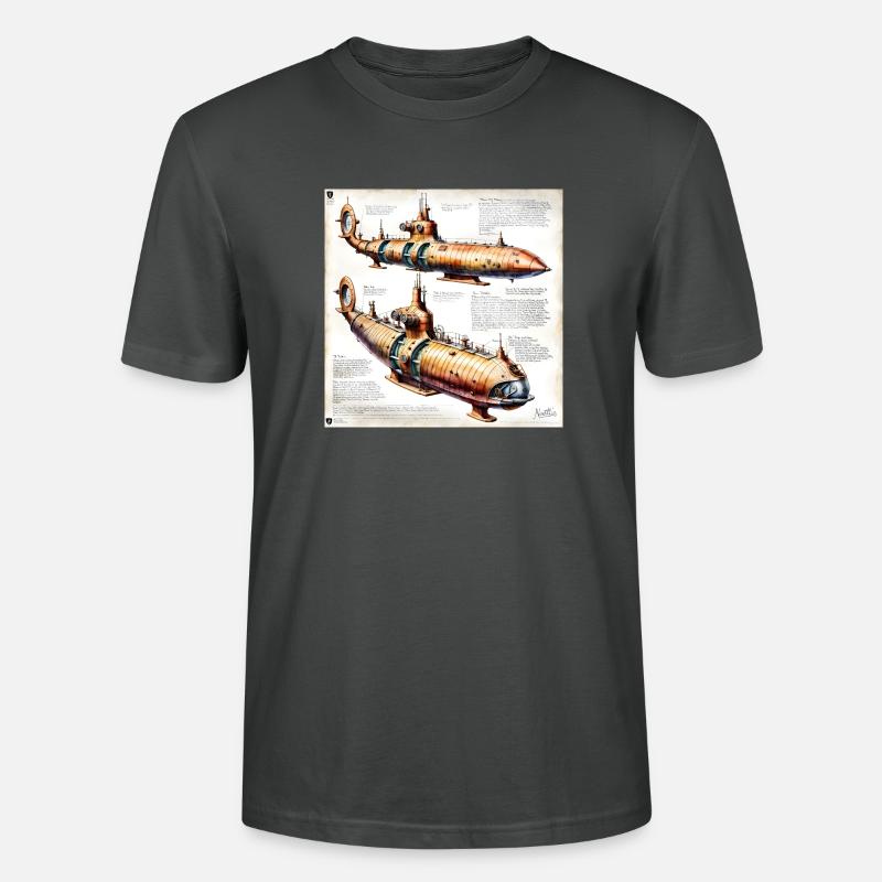 U-Boot #3 - Stanley/Stella Unisex Bio-T-Shirt CRAFTER - Anthrazit