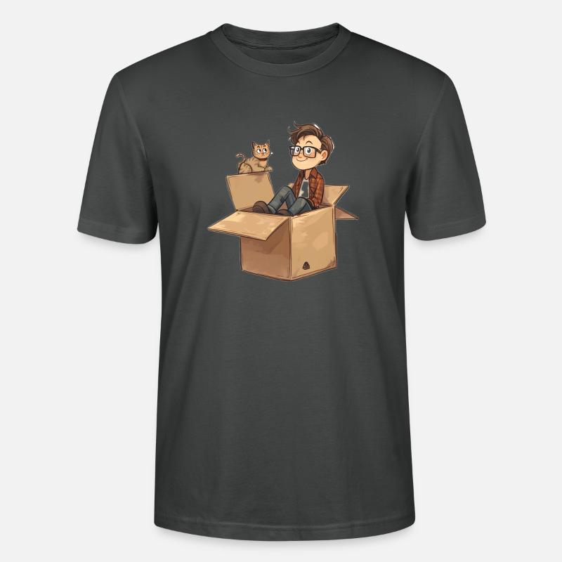 Mème drôle de physique quantique - T-shirt bio CRAFTER Stanley Stella Unisexe - charbon