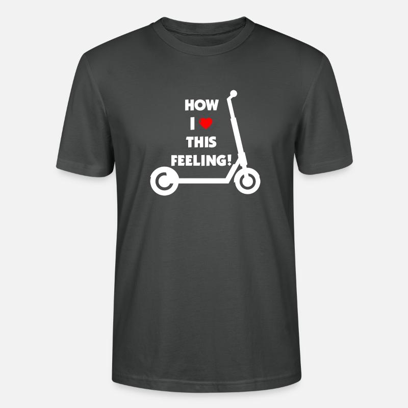E-Scooter Roller - Stanley/Stella Unisex Bio-T-Shirt CRAFTER - Anthrazit
