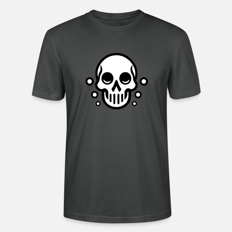 Bubble Skull - Comic Design - Stanley/Stella Unisex Bio-T-Shirt CRAFTER - Anthrazit