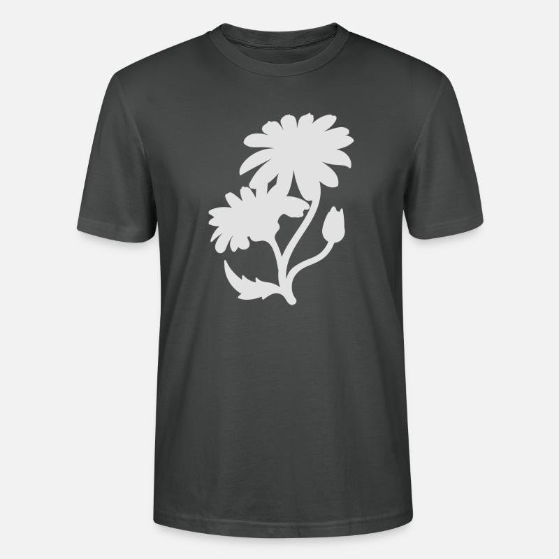 Einfache Gänseblümchen - Stanley/Stella Unisex Bio-T-Shirt CRAFTER - Anthrazit
