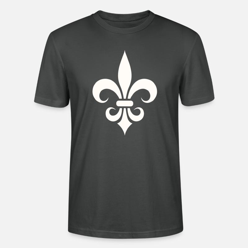 Fleur de Lys - Stanley/Stella Unisex Bio-T-Shirt CRAFTER - Anthrazit