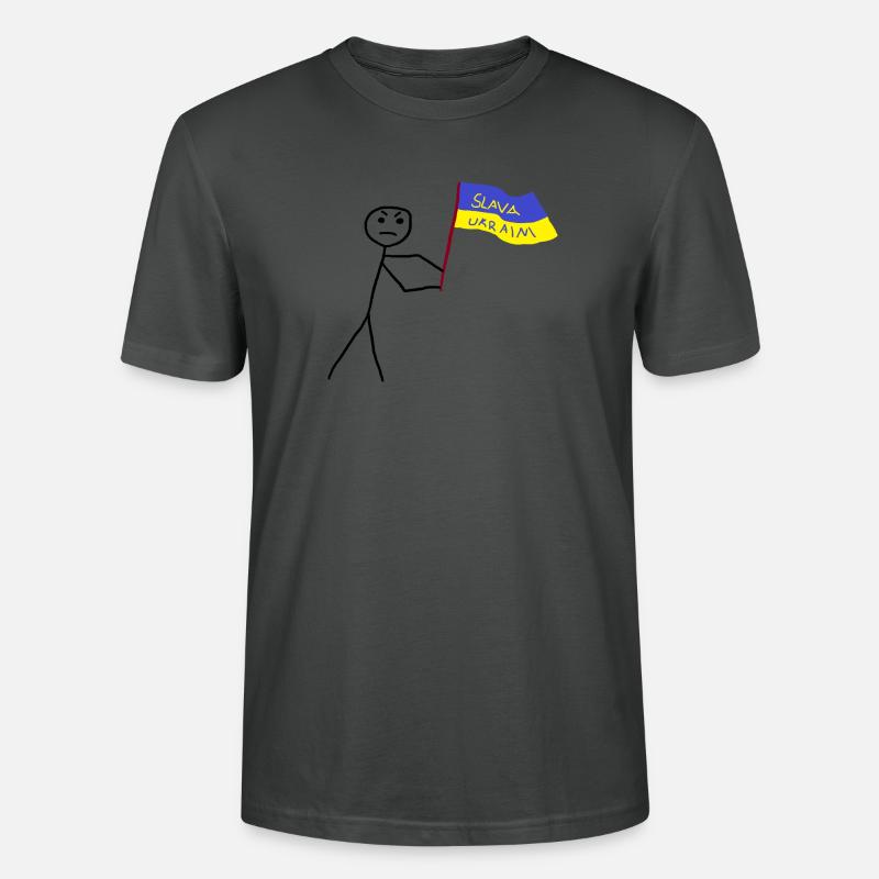 Ukrainisch - Stanley/Stella Unisex Bio-T-Shirt CRAFTER - Anthrazit