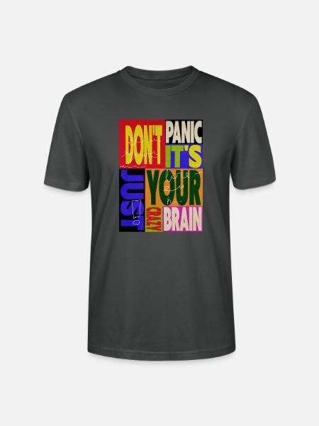 Don't panic - Stanley/Stella Unisex Bio-T-Shirt CRAFTER - Anthrazit