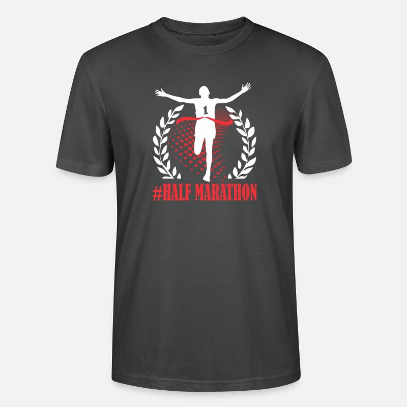 Half Marathon Half marathon - Stanley/Stella Unisex Bio-T-Shirt CRAFTER - Anthrazit