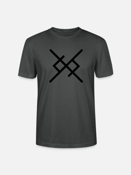 Ewige Liebe in Wikingerrunen - Stanley/Stella Unisex Bio-T-Shirt CRAFTER - Anthrazit