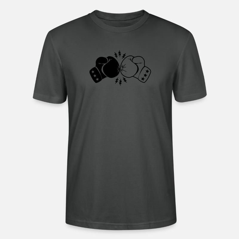 Boxboxhandschuhe Kontakt mit Blitz - Stanley/Stella Unisex Bio-T-Shirt CRAFTER - Anthrazit