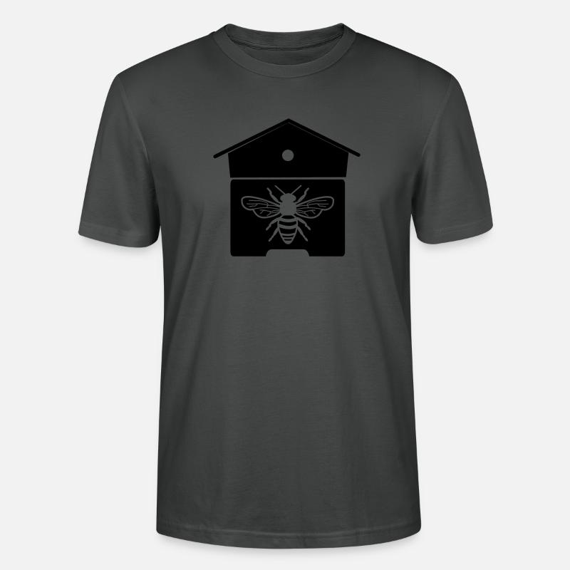 Bienenhaus oder Bienennest - Stanley/Stella Unisex Bio-T-Shirt CRAFTER - Anthrazit