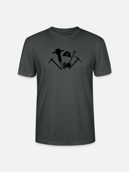 Miners tools - Stanley/Stella CRAFTER Unisex Organic T-Shirt - anthracite