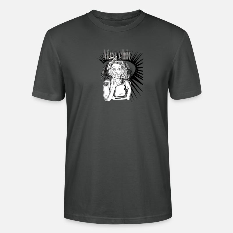 Art afro chic vecter - T-shirt bio CRAFTER Stanley Stella Unisexe - charbon