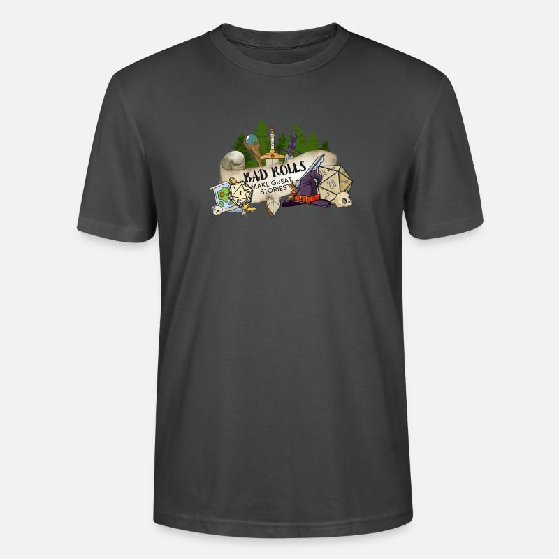 Bad Rolls make great stories - Stanley/Stella Unisex Bio-T-Shirt CRAFTER - Anthrazit