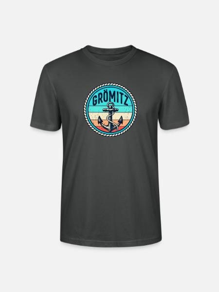 Grömitz - Insel - Anker - Ostsee - Deutschland - Stanley/Stella Unisex Bio-T-Shirt CRAFTER - Anthrazit