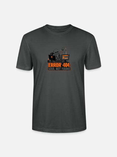 IT-Support-Fehler 404 Seele nicht gefunden - Stanley/Stella Unisex Bio-T-Shirt CRAFTER - Anthrazit