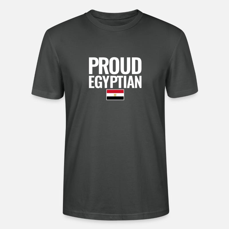 Fier Egypte Egypte Egypte - T-shirt bio CRAFTER Stanley Stella Unisexe - charbon