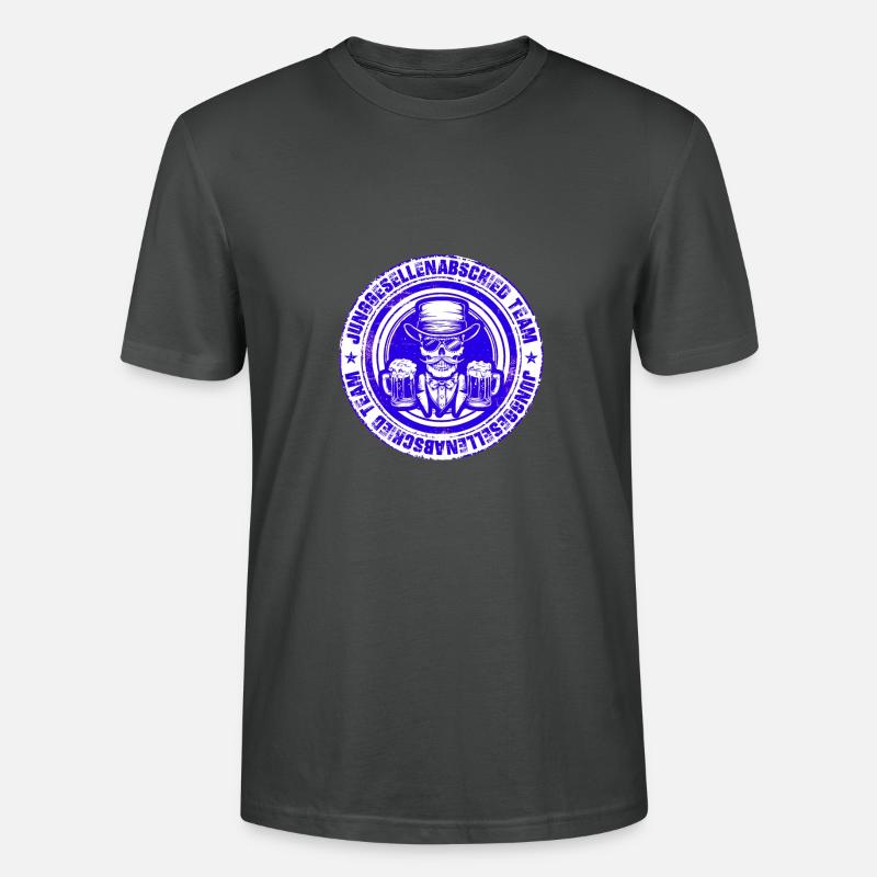 Junggesellenabschied Team Skelett - Stanley/Stella Unisex Bio-T-Shirt CRAFTER - Anthrazit