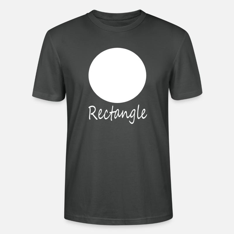 Wrong Rectangle Shape - Stanley/Stella CRAFTER Unisex Organic T-Shirt - anthracite