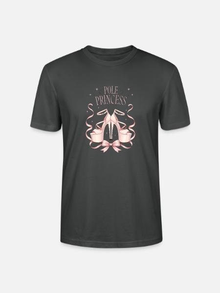 Pole Princess Rosa Highheels - Stanley/Stella Unisex Bio-T-Shirt CRAFTER - Anthrazit