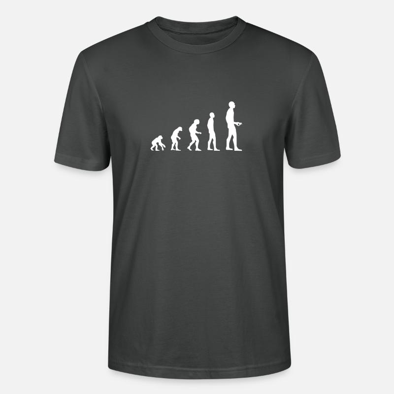 Évolution - T-shirt bio CRAFTER Stanley Stella Unisexe - charbon