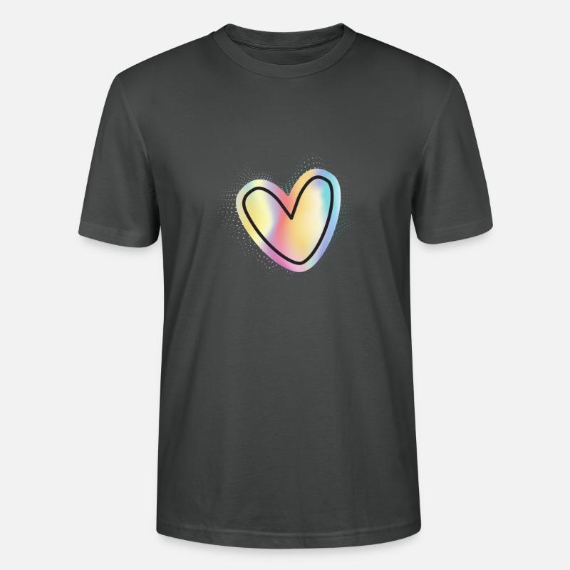Cuore - Maglietta unisex ecologica CRAFTER di Stanley/Stella - antracite