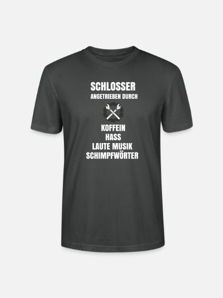 Lustige Schrauber Sprüche - Stanley/Stella Unisex Bio-T-Shirt CRAFTER - Anthrazit