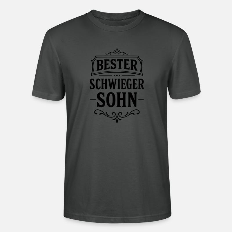 Bester Schwiegersohn Geschenk von Schwiegereltern - Stanley/Stella Unisex Bio-T-Shirt CRAFTER - Anthrazit