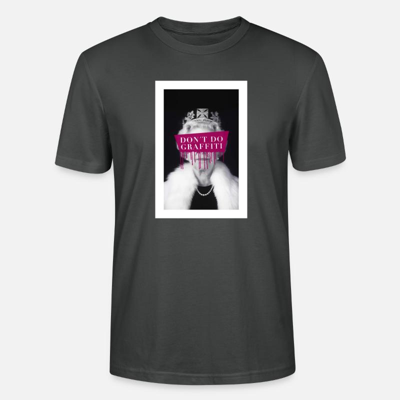 don't do graffiti Poster - Stanley/Stella Unisex Bio-T-Shirt CRAFTER - Anthrazit