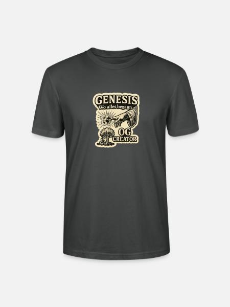 Genes. - Wo alles begann - Stanley/Stella Unisex Bio-T-Shirt CRAFTER - Anthrazit
