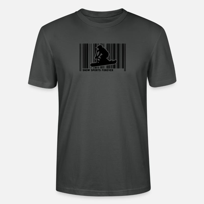 Snowscoot Code barre1 - Stanley/Stella Unisex Bio-T-Shirt CRAFTER - Anthrazit